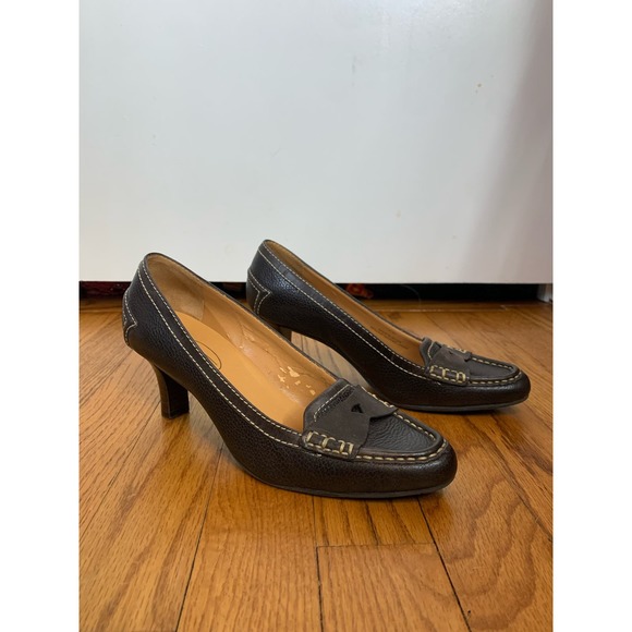 Talbot Heels Penny Loafer Style Size 6 - Picture 6 of 8